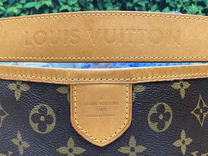Louis Vuitton Delightful MM Monogram Beige Shoulder Bag (FL0111)