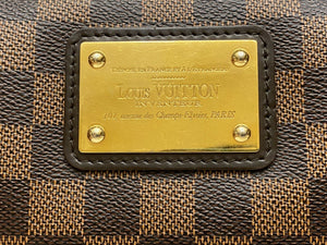 Louis Vuitton Eva Damier Ebene Clutch Crossbody Shoulder Purse (DU4161)