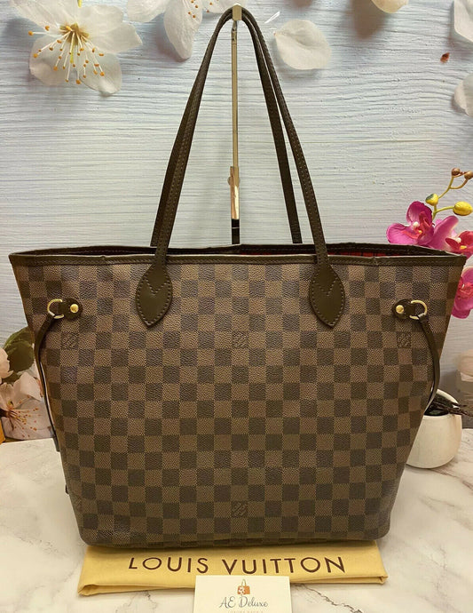 Louis Vuitton Neverfull MM Damier Ebene Tote (SP4099)