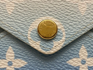 Louis Vuitton Kirigami ByThePool Medium Blue Pochette Clutch Bag added Chain