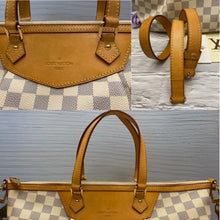 Load image into Gallery viewer, LOUIS VUITTON Siracusa GM Damier Azur Canvas Shoulder Tote (SP0151)