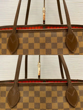 Load image into Gallery viewer, Louis Vuitton Neverfull MM Damier Ebene Cherry Red Tote Shoulder Bag(SP0069)