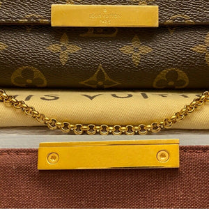 Louis Vuitton Favorite MM Monogram Chain Clutch Crossbody (SA2154)