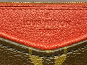 Louis Vuitton Pallas Cerise Red Clutch Crossbody (CA0196)