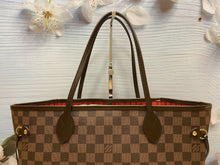 Load image into Gallery viewer, Louis Vuitton Neverfull MM Damier Ebene Cherry Red Tote (AR2141)+Certificate