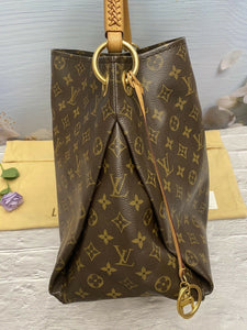 Louis Vuitton Artsy MM Monogram Shoulder Bag Tote Purse (CA0160)