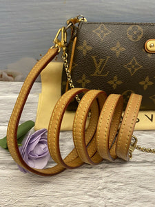 Louis Vuitton Eva Monogram Clutch Crossbody Shoulder Purse (SN2121)