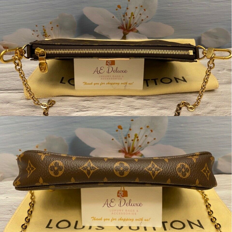 Mængde af indendørs efterligne BRAND NEW Louis Vuitton Multi Pochette Accessories MNG Chain Mini Poch – AE  Deluxe LLC®