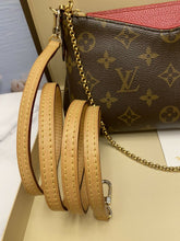 Load image into Gallery viewer, Louis Vuitton Pallas Cerise/Red Chain Clutch Crossbody (GI0157)