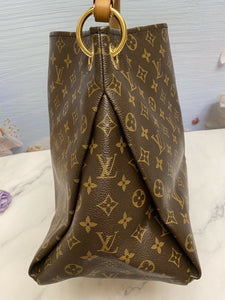 Lous Vuitton Artsy MM Monogram Shoulder Bag Tote Purse (AR3190)