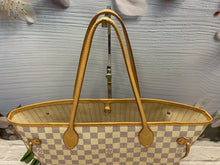 Load image into Gallery viewer, Louis Vuitton Neverfull MM Damier Azur Beige Shoulder Bag Purse Tote(SD3132)
