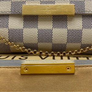 Louis Vuitton Favorite MM Damier Azur Clutch Crossbody (DU5105)