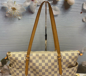 Totally MM Damier Azur Shoulder Tote Handbag (MB0156)