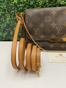 Louis Vuitton Favorite MM Monogram Chain Clutch Crossbody Bag (DU4163)