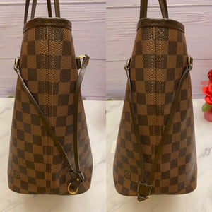 Louis Vuitton Neverfull MM Damier Ebene Cherry Red Tote (SD4114)