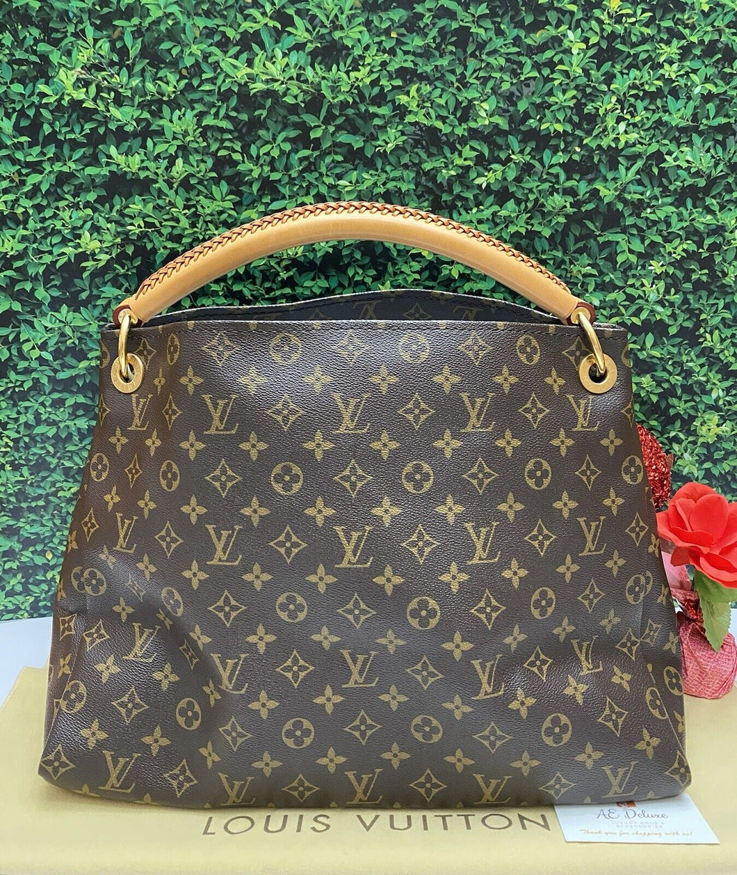 Louis Vuitton Artsy MM Monogram Shoulder Bag Tote Purse (CA2143)