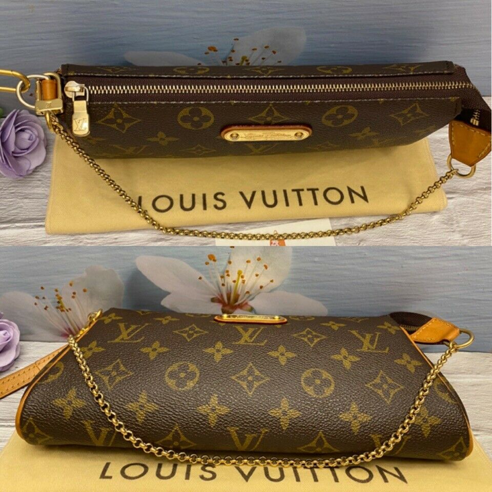 Louis Vuitton Eva Monogram Clutch Crossbody Shoulder Purse(SN5101) – AE  Deluxe LLC®