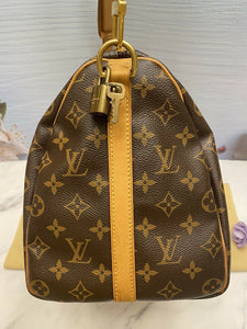 Louis Vuitton Speedy 35 Bandouliere Mono Shoulder Handbag (DU1161)