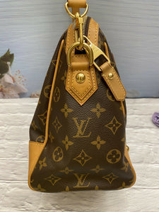 Louis Vuitton Retiro PM Monogram 2 Way Purse Handbag (AR0161)