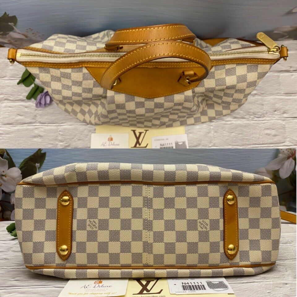 Louis Vuitton Damier Azur Siracusa GM - Neutrals Totes, Handbags -  LOU703289