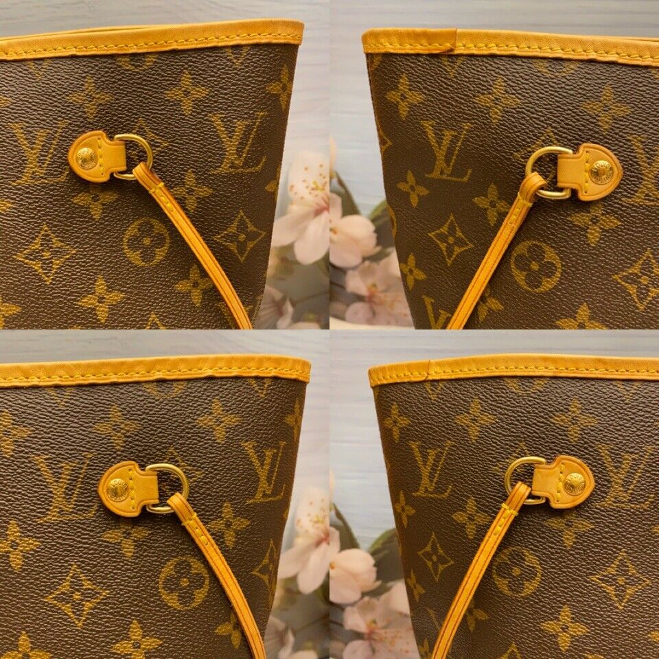 🌸 Louis Vuitton Neverfull MM Monogram Pivoine Shoulder Tote  (AR2126)+Receipt 🌸