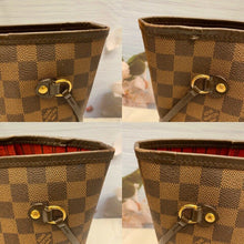 Load image into Gallery viewer, Louis Vuitton Neverfull MM Damier Ebene Cherry Red Tote Shoulder Bag(SD1162)