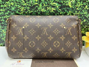 Louis Vuitton Favorite MM Monogram Chain Clutch Crossbody (DU0124)