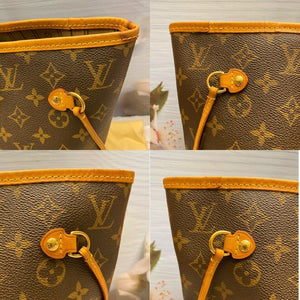 Louis Vuitton Neverfull MM Monogram Beige Tote Shoulder Bag(AR1180)