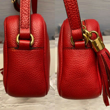 Load image into Gallery viewer, GUCCI Soho Disco Red Leather Crossbody Purse (0290)