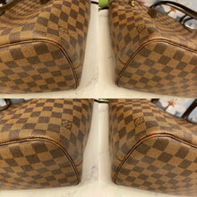 Load image into Gallery viewer, Louis Vuitton Neverfull MM Damier Ebene Cherry Red Tote Shoulder Bag(SD1162)