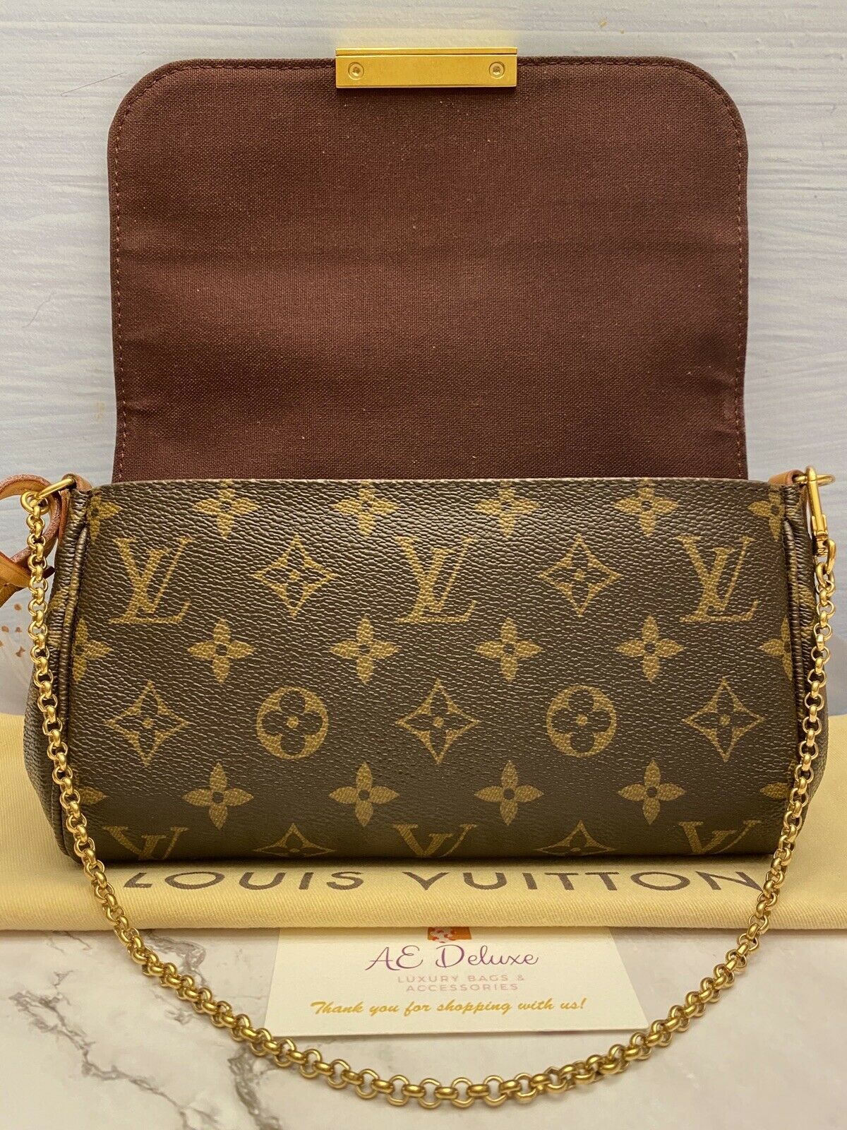 💯% Authentic LV Favorite PM Monogram, Luxury, Bags & Wallets on