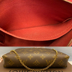 Louis Vuitton Pallas Cerise/Red Chain Clutch Crossbody (GI0157)