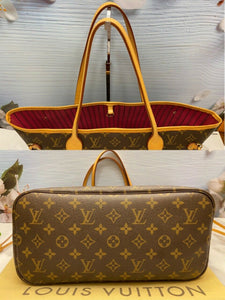 Louis Vuitton Neverfull MM Monogram Pink Tote (AR4165)