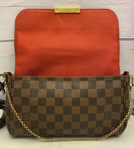 Louis Vuitton Favorite MM Damier Ebene Clutch (DU4186)