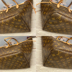 Louis Vuitton Neverfull GM Pivoine Monogram Canvas Shoulder Tote Bag(SD3250)