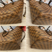 Load image into Gallery viewer, Louis Vuitton Neverfull MM Damier Ebene Cherry Red Tote Shoulder Bag(CA0123)