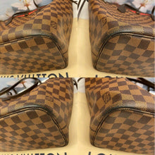 Load image into Gallery viewer, Louis Vuitton Neverfull MM Damier Ebene Cherry Red Tote (SD4148)