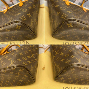 Louis Vuitton Neverfull MM Monogram Beige Tote Shoulder Bag(AR1180)