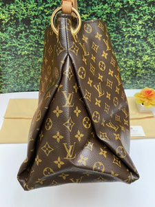 Louis Vuitton Artsy MM Monogram Shoulder Bag Tote Purse (GI0192)