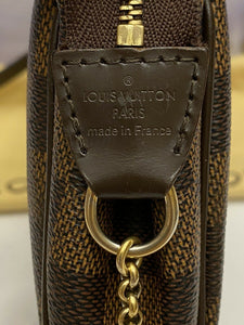 Louis Vuitton Eva Damier Ebene Clutch (DU1102)