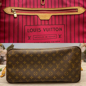 Louis Vuitton Neverfull GM Pivoine Monogram Canvas Shoulder Tote Bag (SD4138)