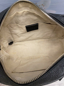 GUCCI Soho Disco Black Leather Crossbody Purse (308364 498879)