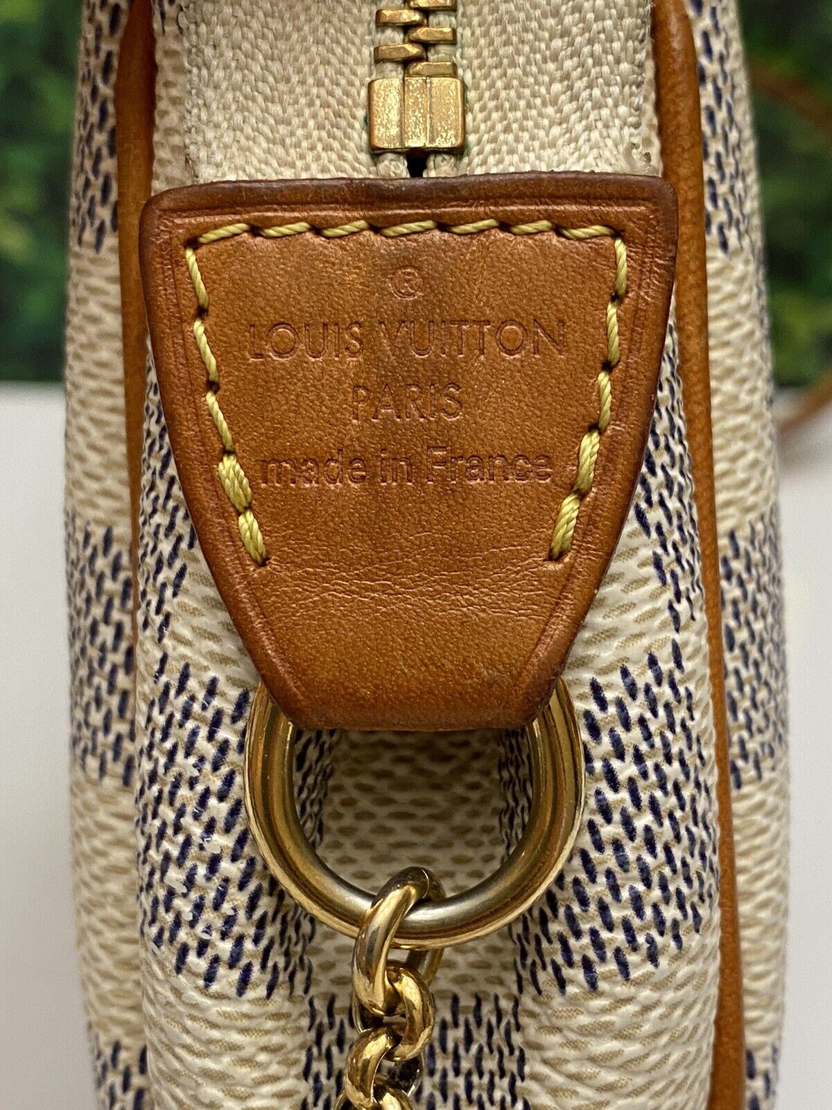 Louis Vuitton Damier Azur Pochette Eva 2way Crossbody Sophie 927lv36