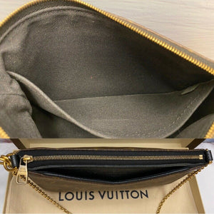 Louis Vuitton Pallas Noir/Black Clutch (GI2176)