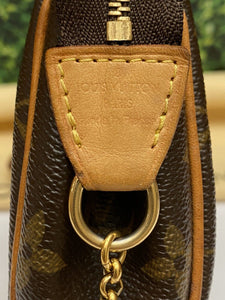 Louis Vuitton Eva Monogram Chain Clutch Purse Crossbody Bag(DU1099)