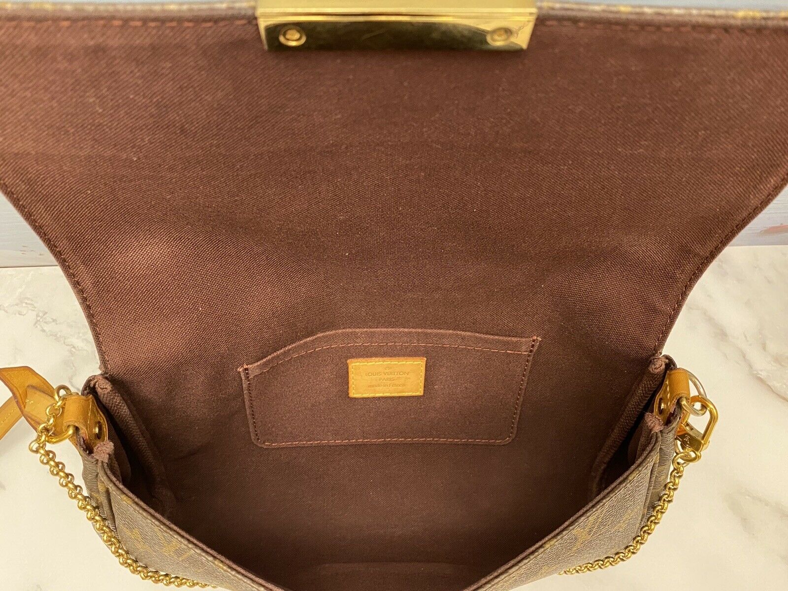 Louis Vuitton Foldover Clutch - Brown Clutches, Handbags - LOU01417