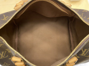 LOUIS VUITTON Speedy 30 Monogram Bandouliere Shoulder Bag (DU1152)