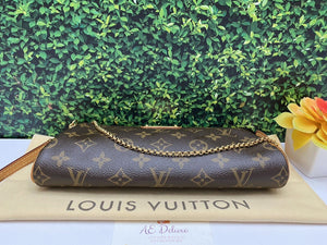 Louis Vuitton Eva Monogram Chain Clutch Purse Crossbody Bag(DU1099)