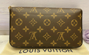 Louis Vuitton Felicie Monogram Fuchsia Clutch (NZ1139)