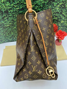 Louis Vuitton Artsy MM Monogram Shoulder Bag Tote Purse (CA2143)